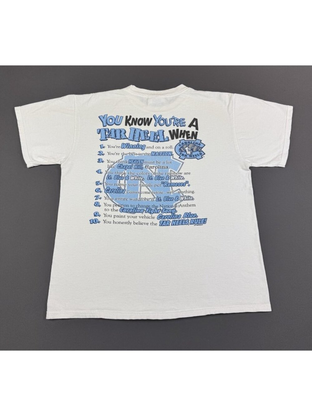 Rare Vintage 90s University Of North Carolina Tar Heels NCAA You Know Youre A